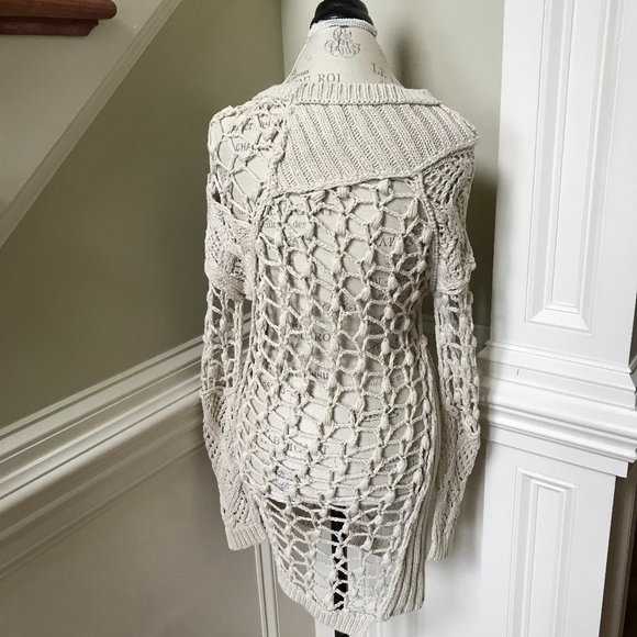 All Saints Crochet Summer Court Dress 2 Small Knit - Picture 10 of 12